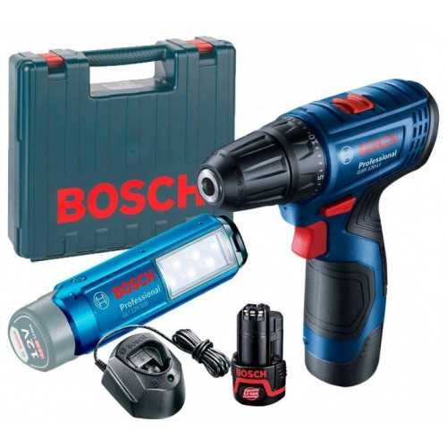 Дриль-шуруповерт АКБ BOSCH GSR 120-LI з ліхт. GLI 12V-300 (06019G8004)