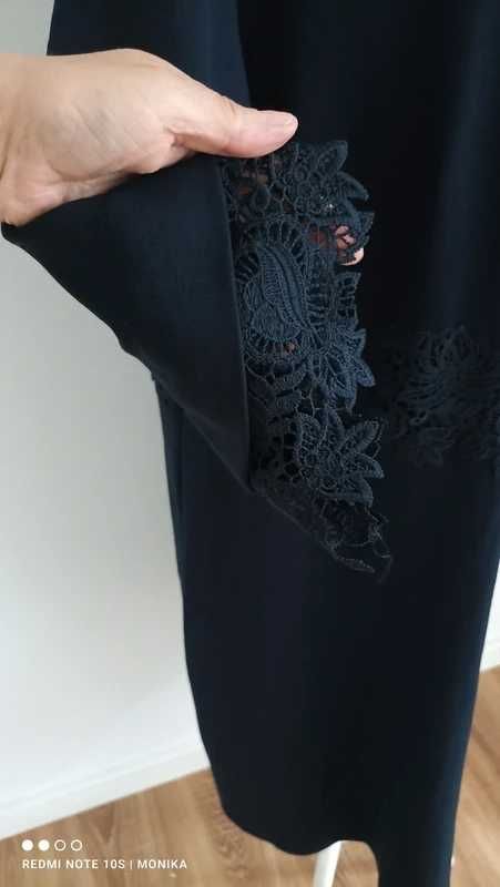 Granatowa sukienka ulla popken plus size
