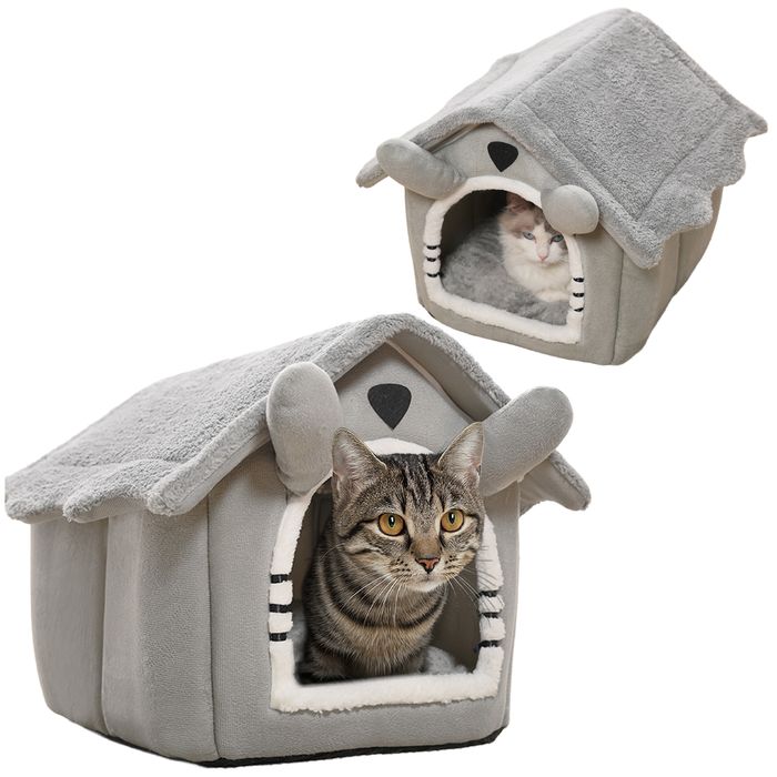 Legowisko dla Kota Psa Pluszowe Domek Budka Kennel rozmiar L