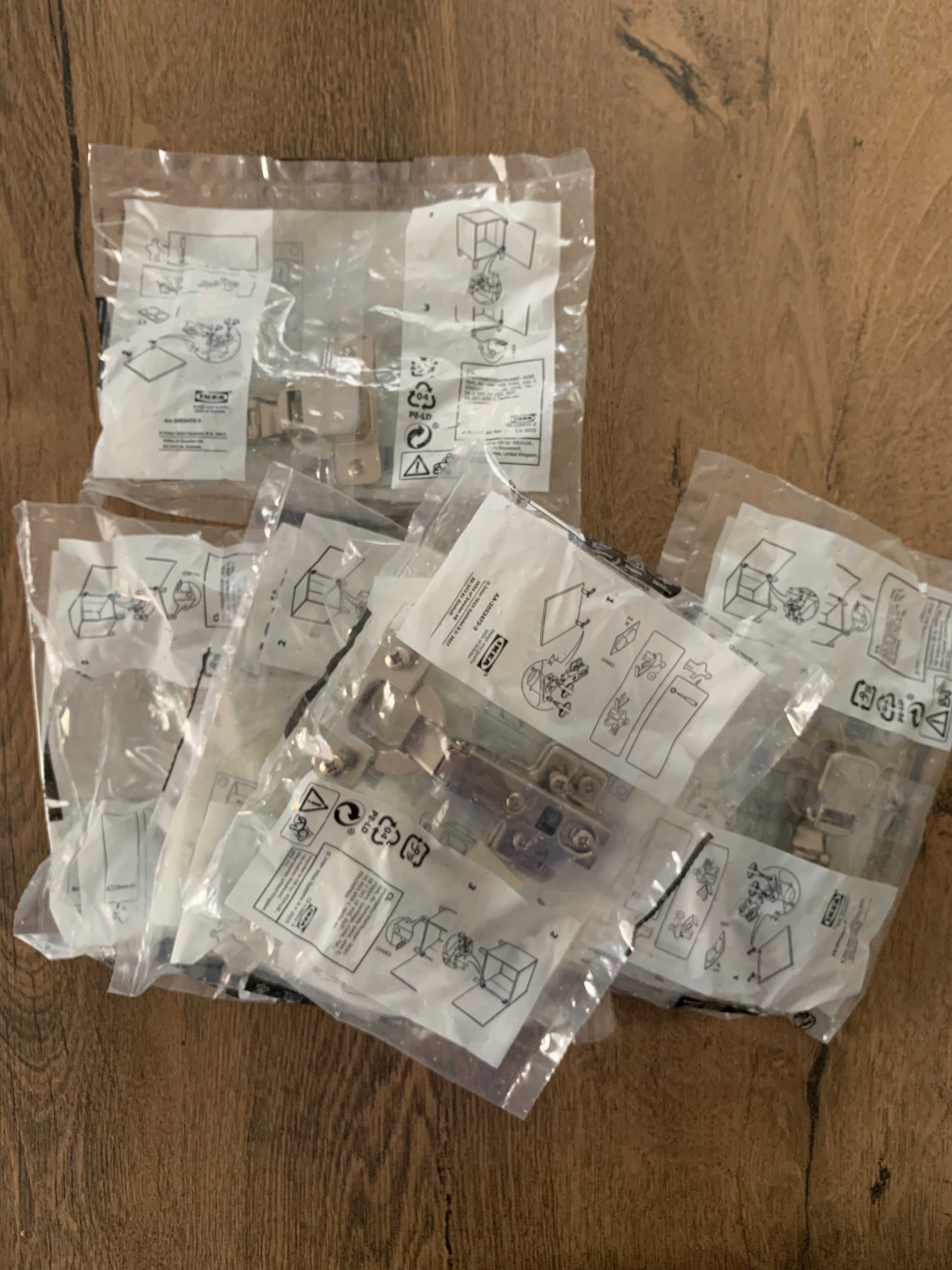 Zawiasy standardowe HJALPA Ikea Plasta 7 szt nowe
