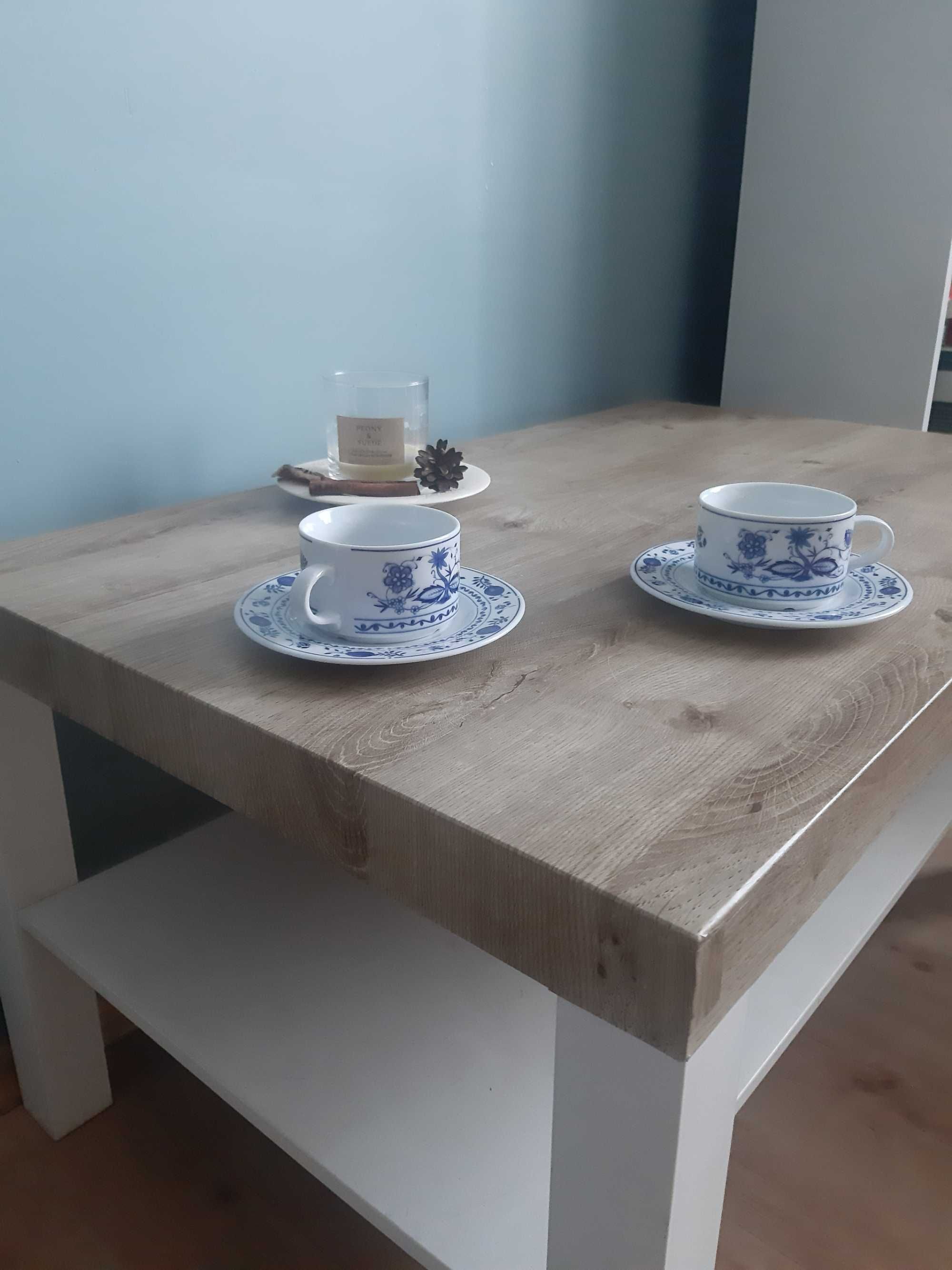biały stół kawowy stolik ikea lack 90x55 cm