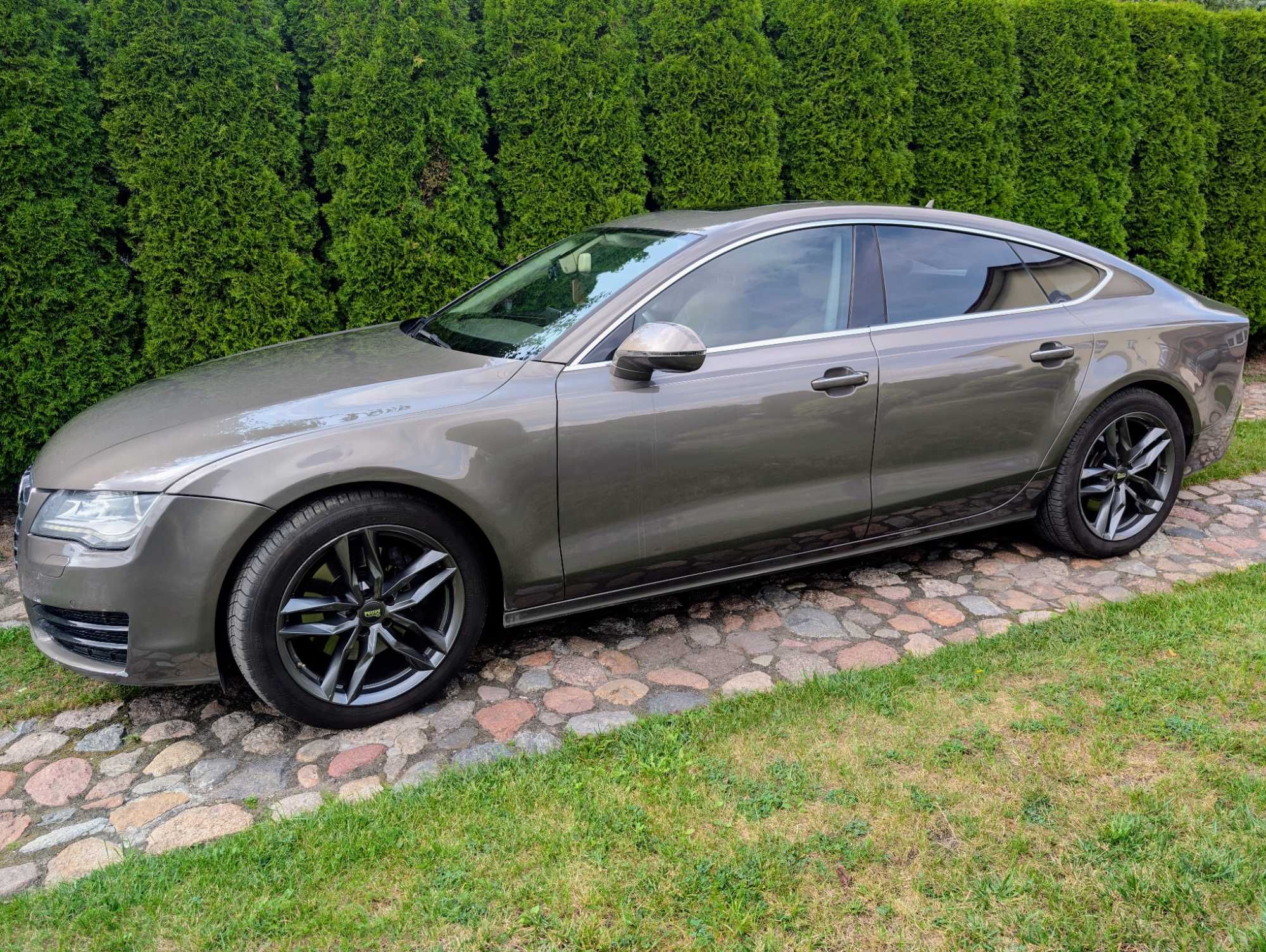 Audi A7 3.0 TDI 245KM Quattro (stały) S-Tronic Skóra beż Alu 19