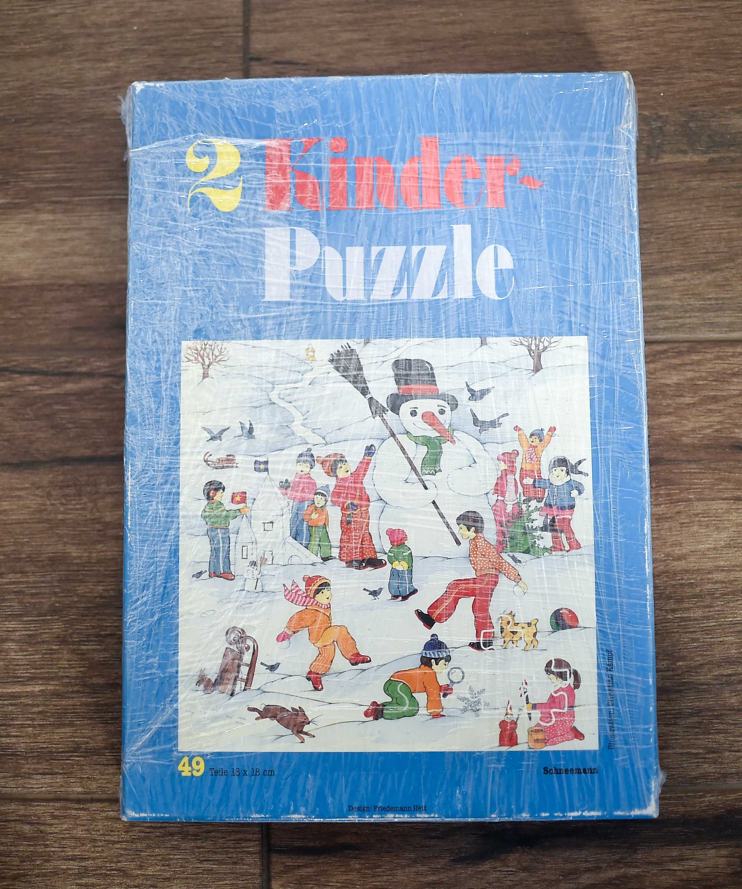 Puzzle Kolekcjonerskie # 2x Kinder Puzzle Vintage