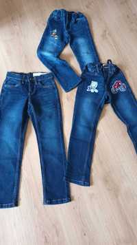 Zestaw spodni jeans 122