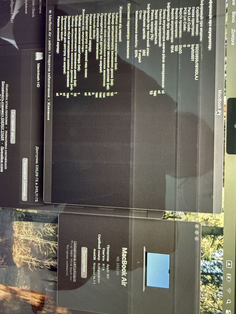 Macbook air m2 8/256