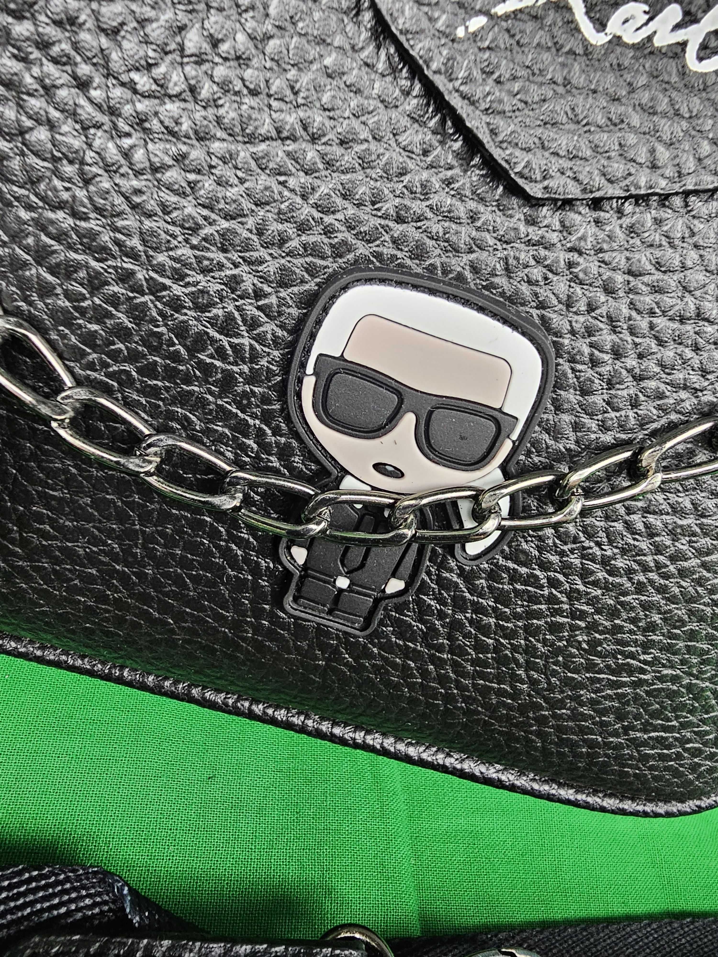Torebka damska Karl Lagerfield 3 torebki Czarna torba listonoszka