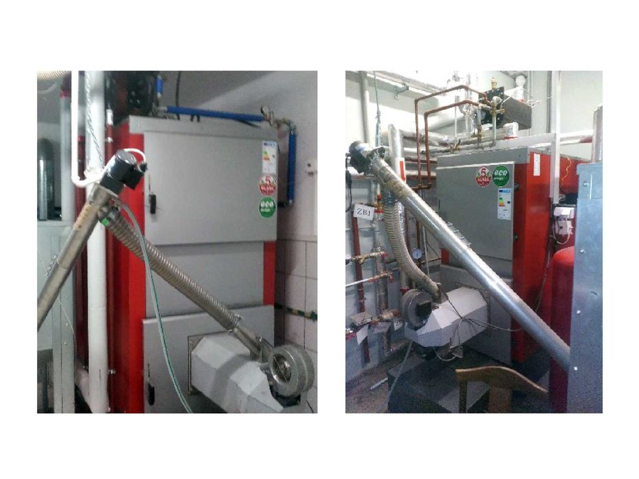 Kocioł z podajnikiem na pellet EKOPEL 150 kW A+ certyfikat ECODESIGN