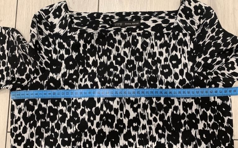 Sukienka Zara Basic paski panterka rozmiar S