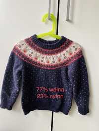 Wełniany sweterek dziewczęcy JoJo Maman Bébé rozmiar 104 #35