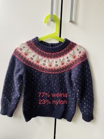 Wełniany sweterek dziewczęcy JoJo Maman Bébé rozmiar 104 #35
