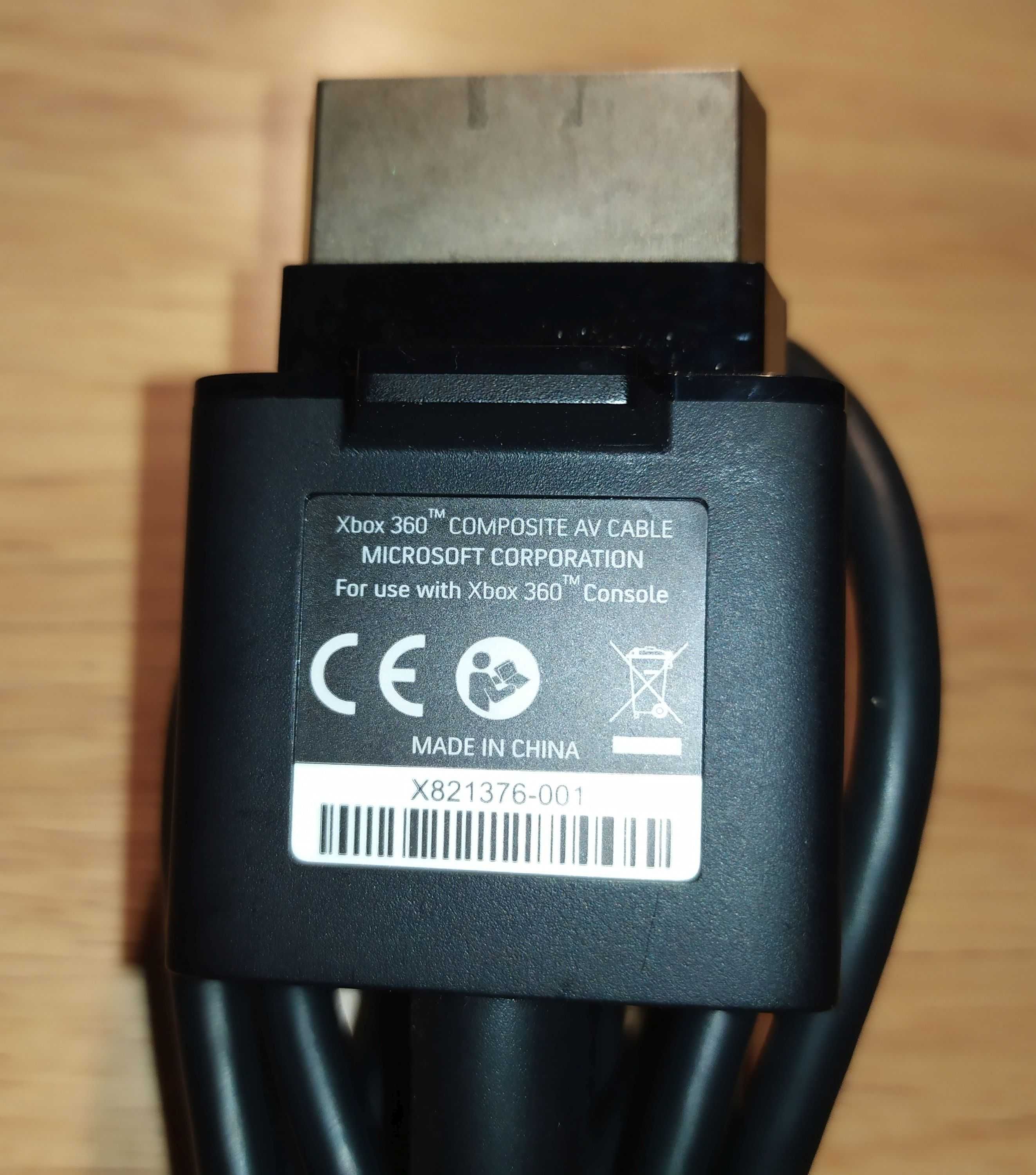 Xbox 360 oryginalny composite AV cable kabel przewód