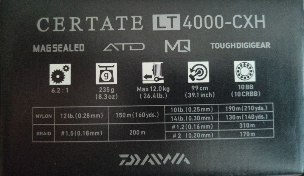 Kołowrotek Daiwa Certate 4000 CXH