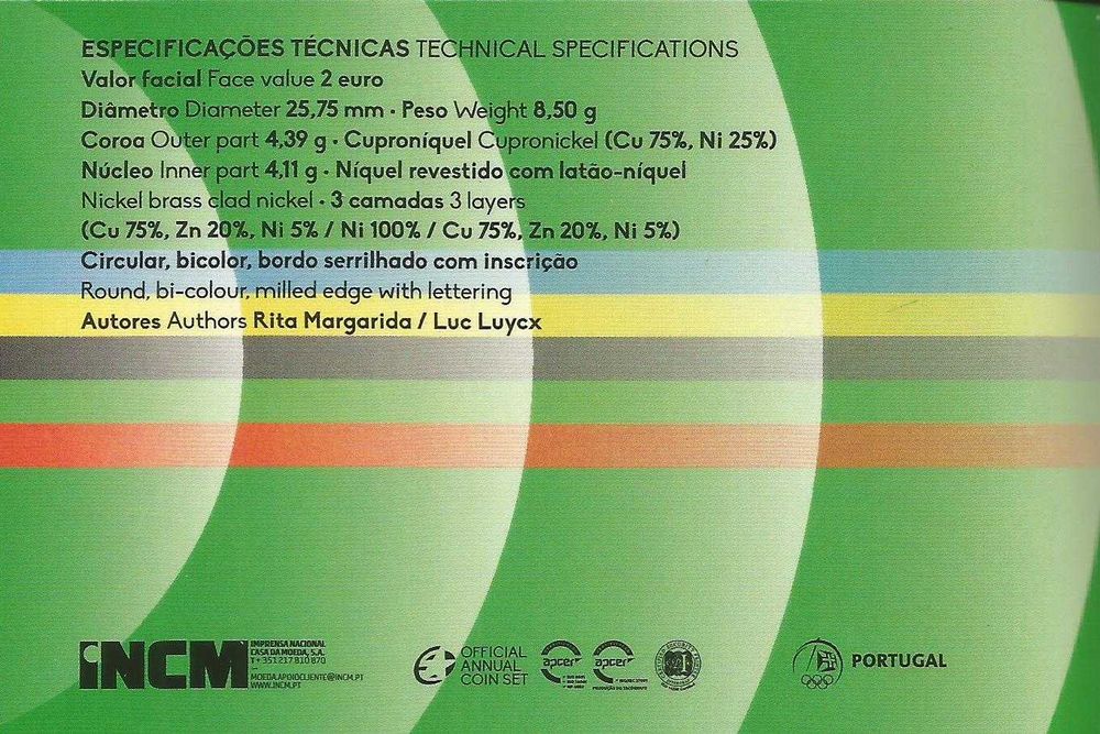 Espadim - Proof - 2 euro de 2024 - Jogos Olimpicos de Paris