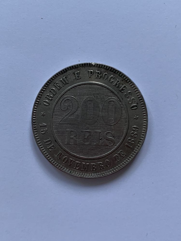 200 realow 1889 Brazylia moneta 200 reis