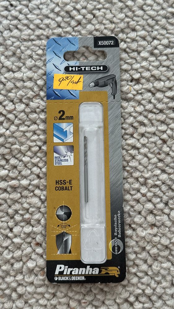 Wiertło kobaltowe 2mm Hi-Tech