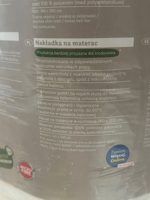 Nakładka na materac