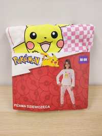 Piżama dziewczęca dziecięca Pokemon Pikachu 98-104