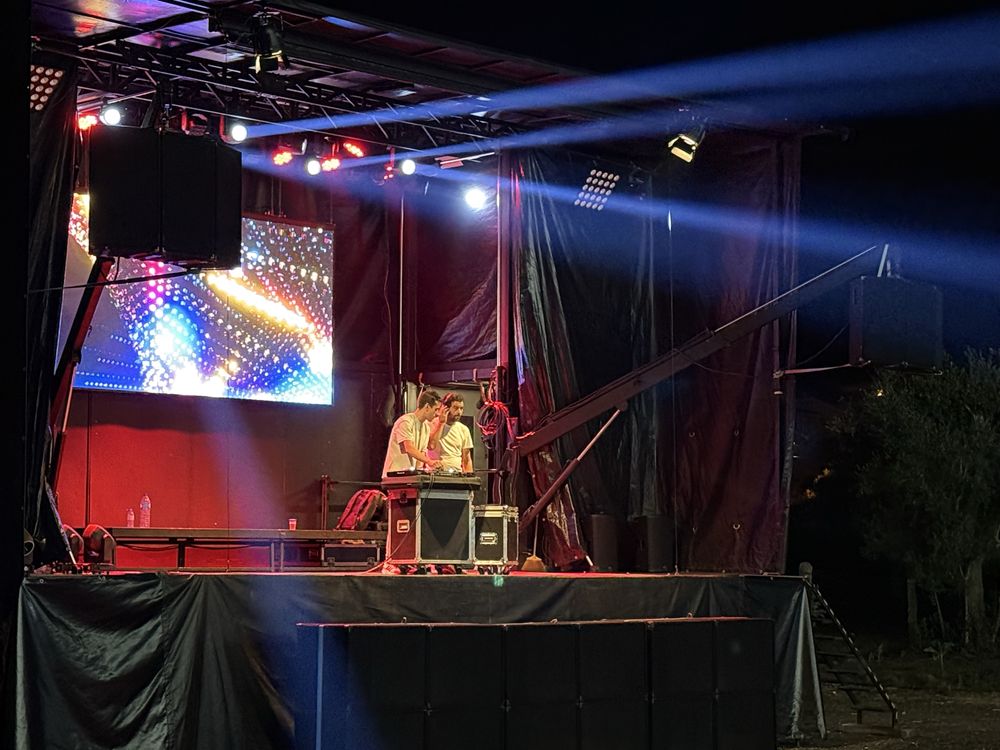 Aluguer de palco móvel.