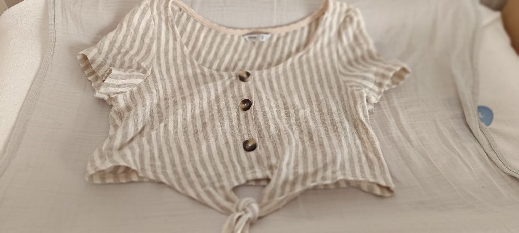 Top curto Bershka