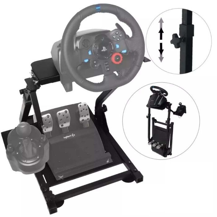 Suporte de Volante, Pedais e mudanças para Logitech Thrustmaster NOVO