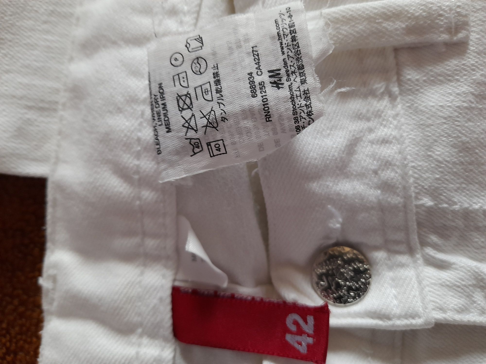 Dżinsy białe H&M