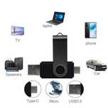 PenDrive USB (Tipo C ou Micro) Preta 64Gb