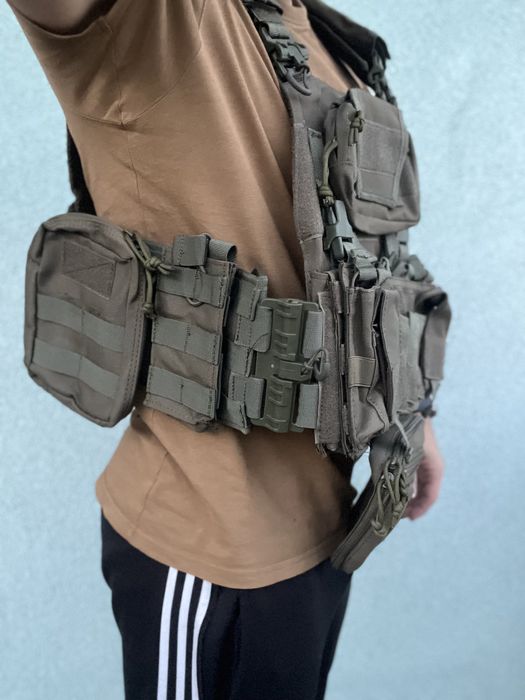 Kamizelka taktyczna zielona 1000D molle