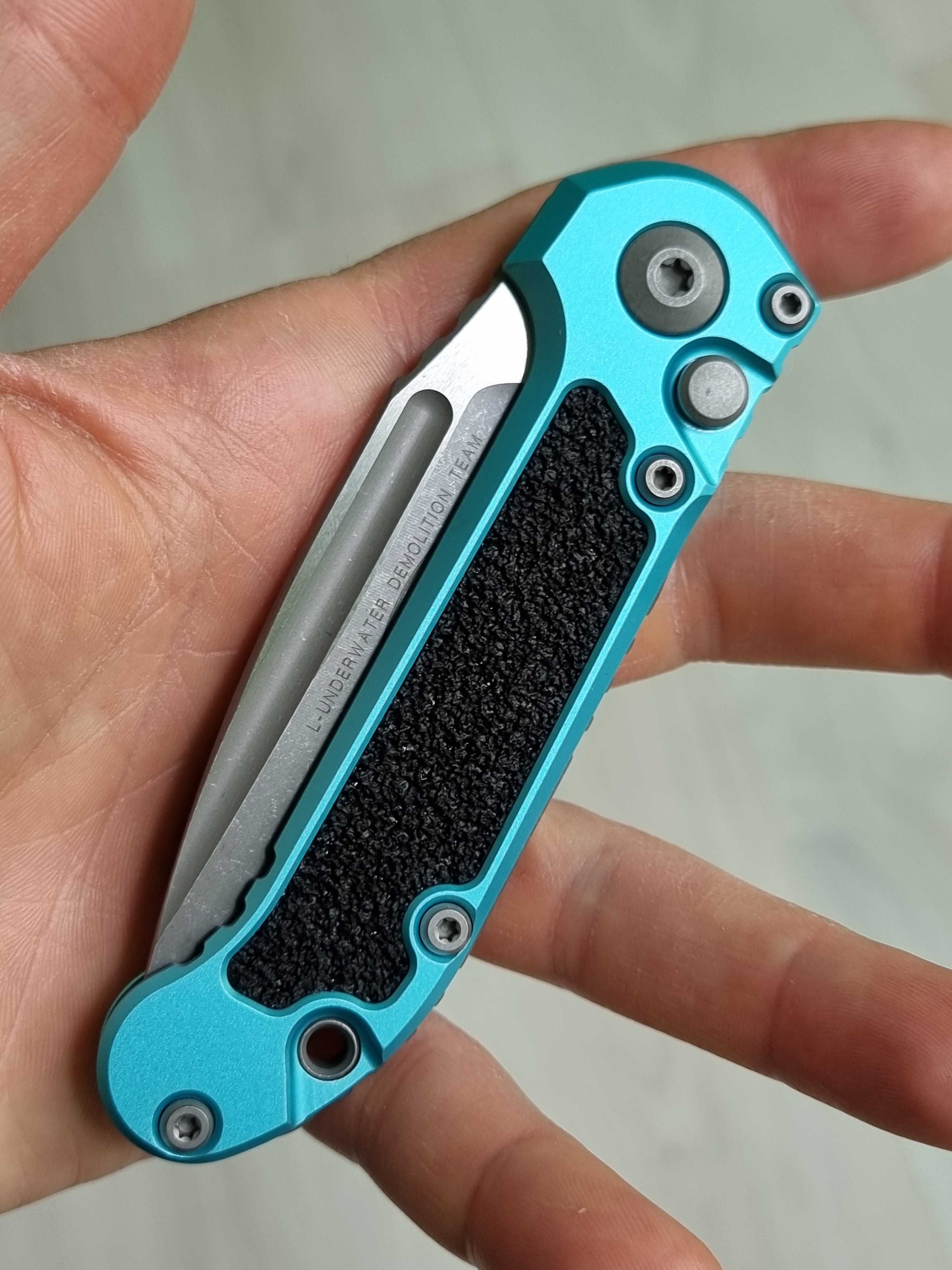 Microtech Knives LUDT Gen III Apocalyptic M390MK Turquoise Handle