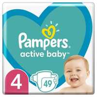 Подгузники, памперсы Pampers Active Baby 4 (9-14 кг), 49 шт