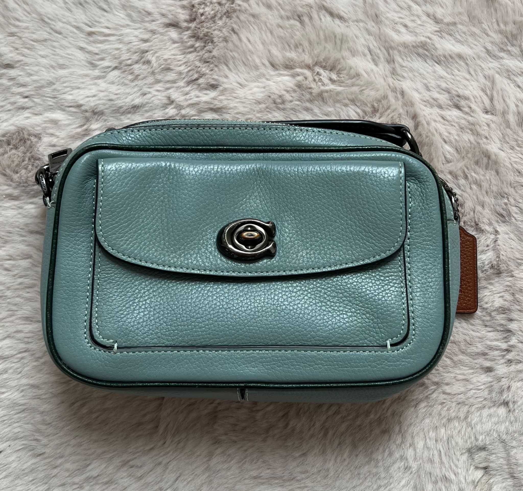 Coach Torebka Cb Wllw Cam Bag C0695 Niebieski - oryginał