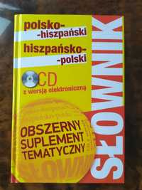 Słownik polsko-hiszpański hiszpańsko-polski z płytą CD