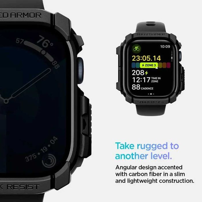 Чехол Spigen Rugged Armor для Apple Watch 10/11 46mm Black
