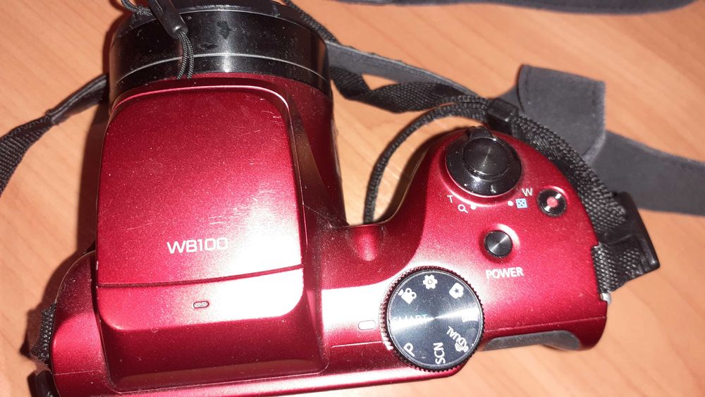 aparat cyfrowy samsung WB100 czerwony