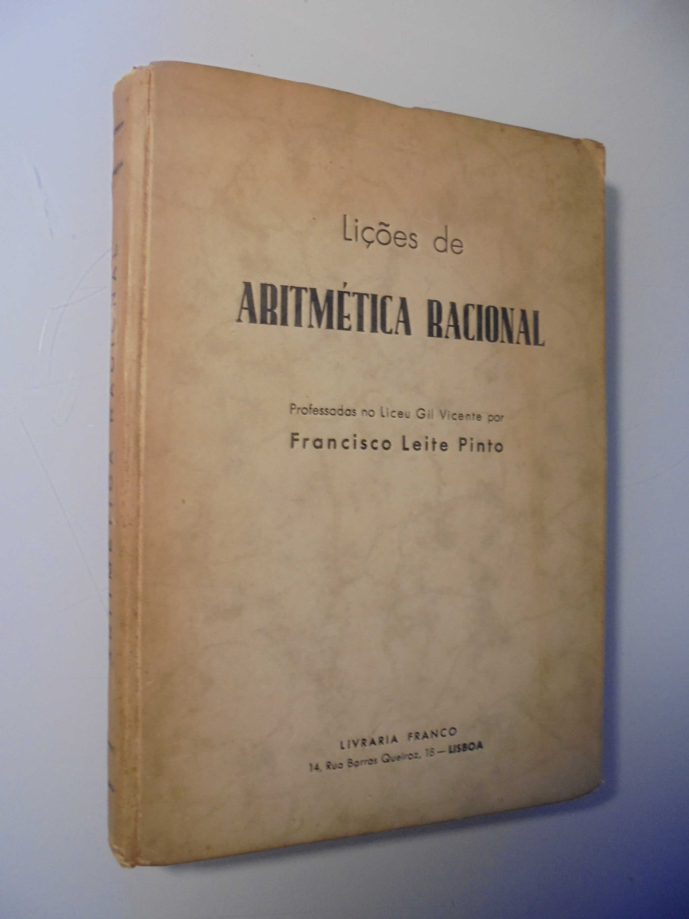 Pinto (Francisco Leite);Lições de Aritmética Racional