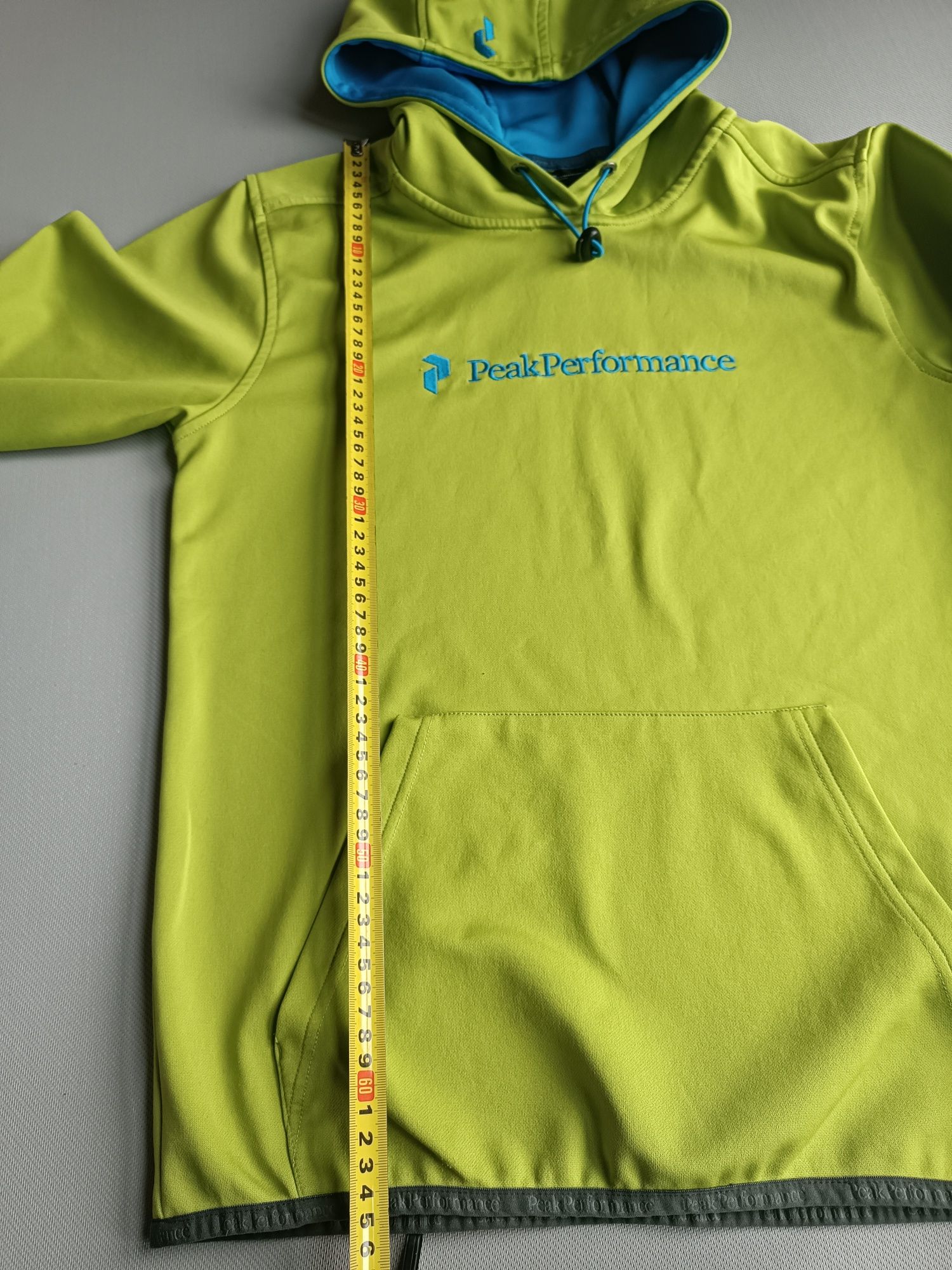 Peak Performance bluza z kapturem M zielona niebieska męska