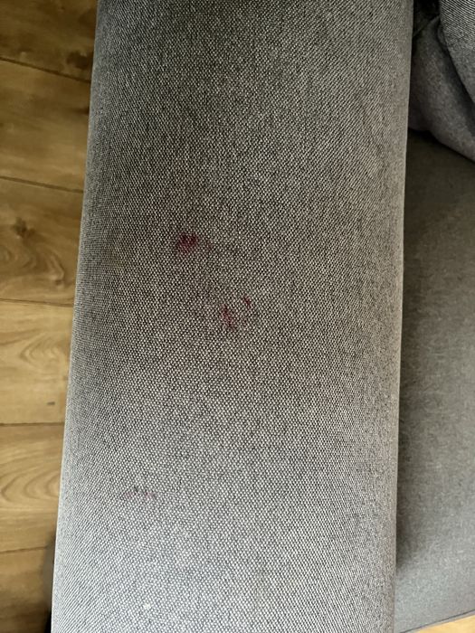 kanapa ikea szara z pufa