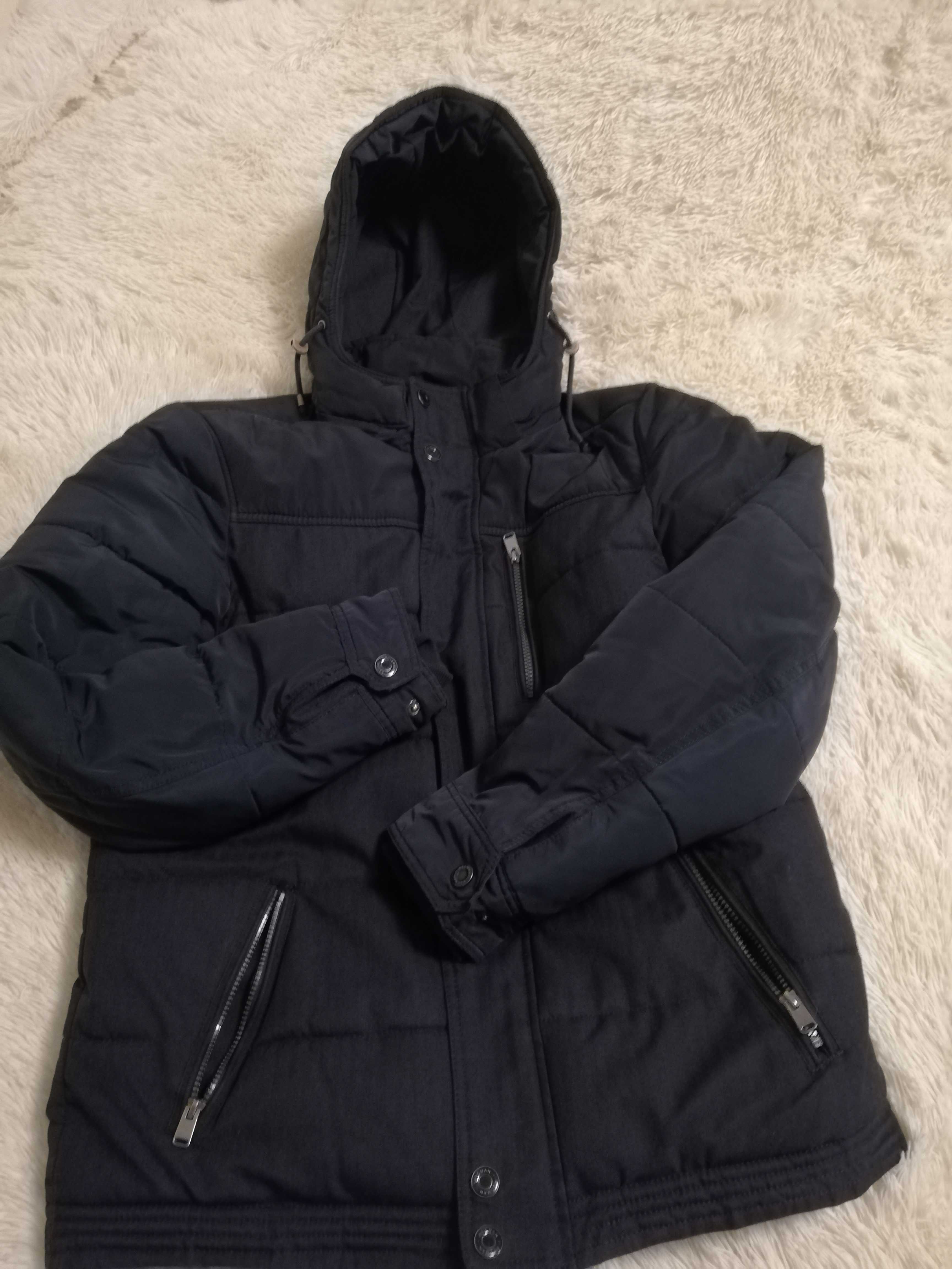 kurtka Recman L 40 XL 42 granat kurtka zimowa Recman L XL