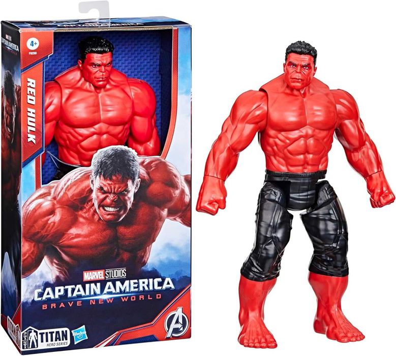 Hulk Vermelho - Red Hulk Boneco Marvel Titan Hero Series