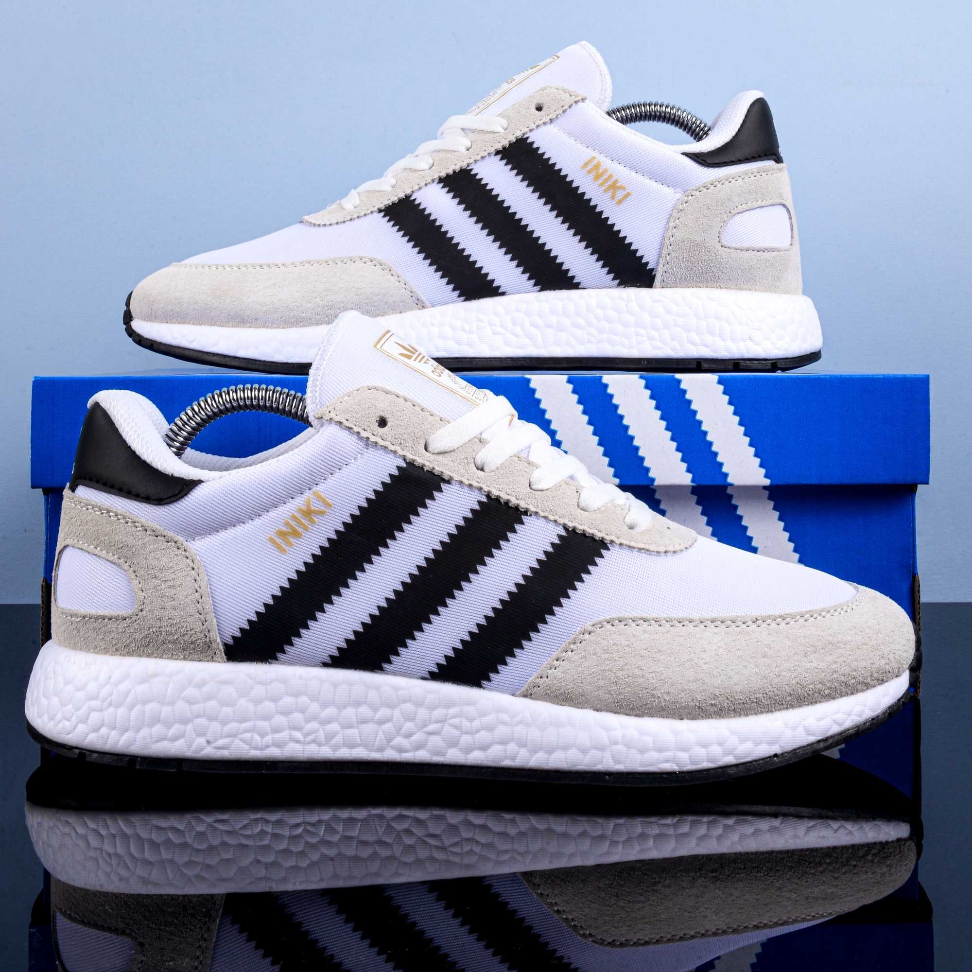 (1892) Кросівки Adidas Iniki замшеві пісочний колір (41-46) адідас