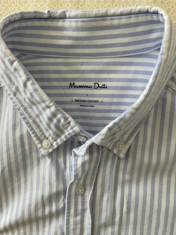Camisa Oxford às ricas da marca Massimo Dutti