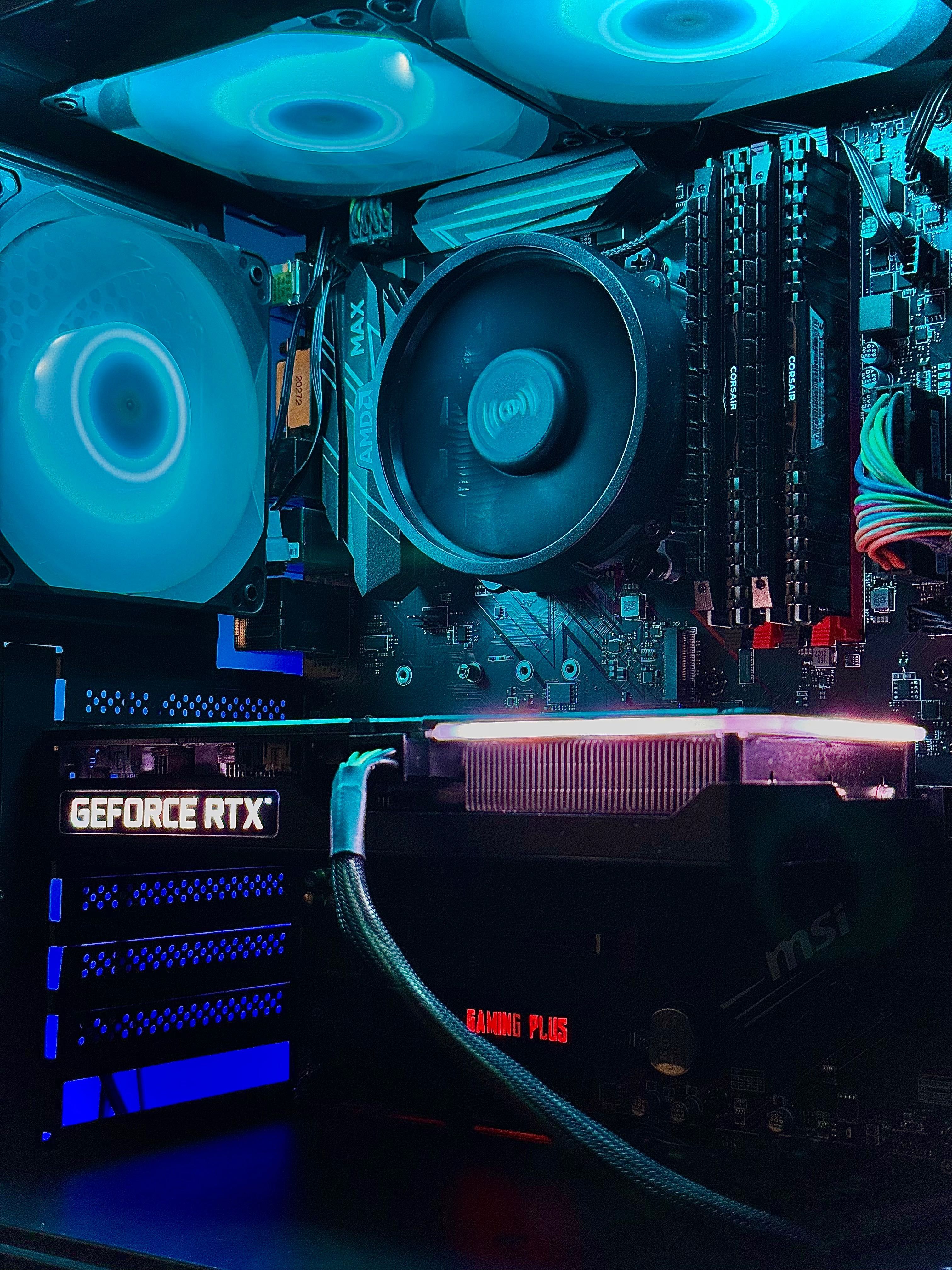 !PROMKA! RTX 3060 TI RYZEN 5 ARGB komputer gier ssd rx fortnite lol