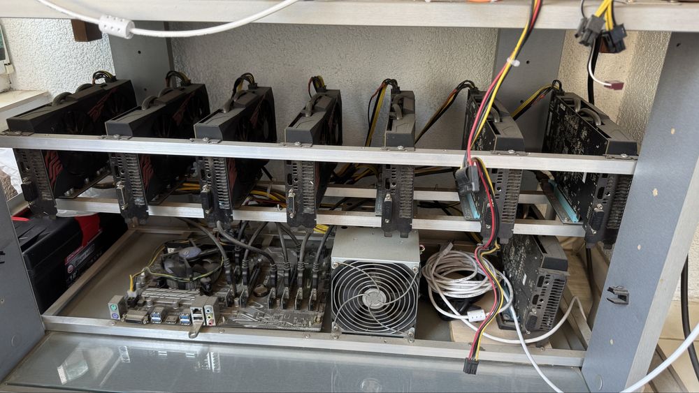 Ферма на 8 карт 4 gb asus rx 470