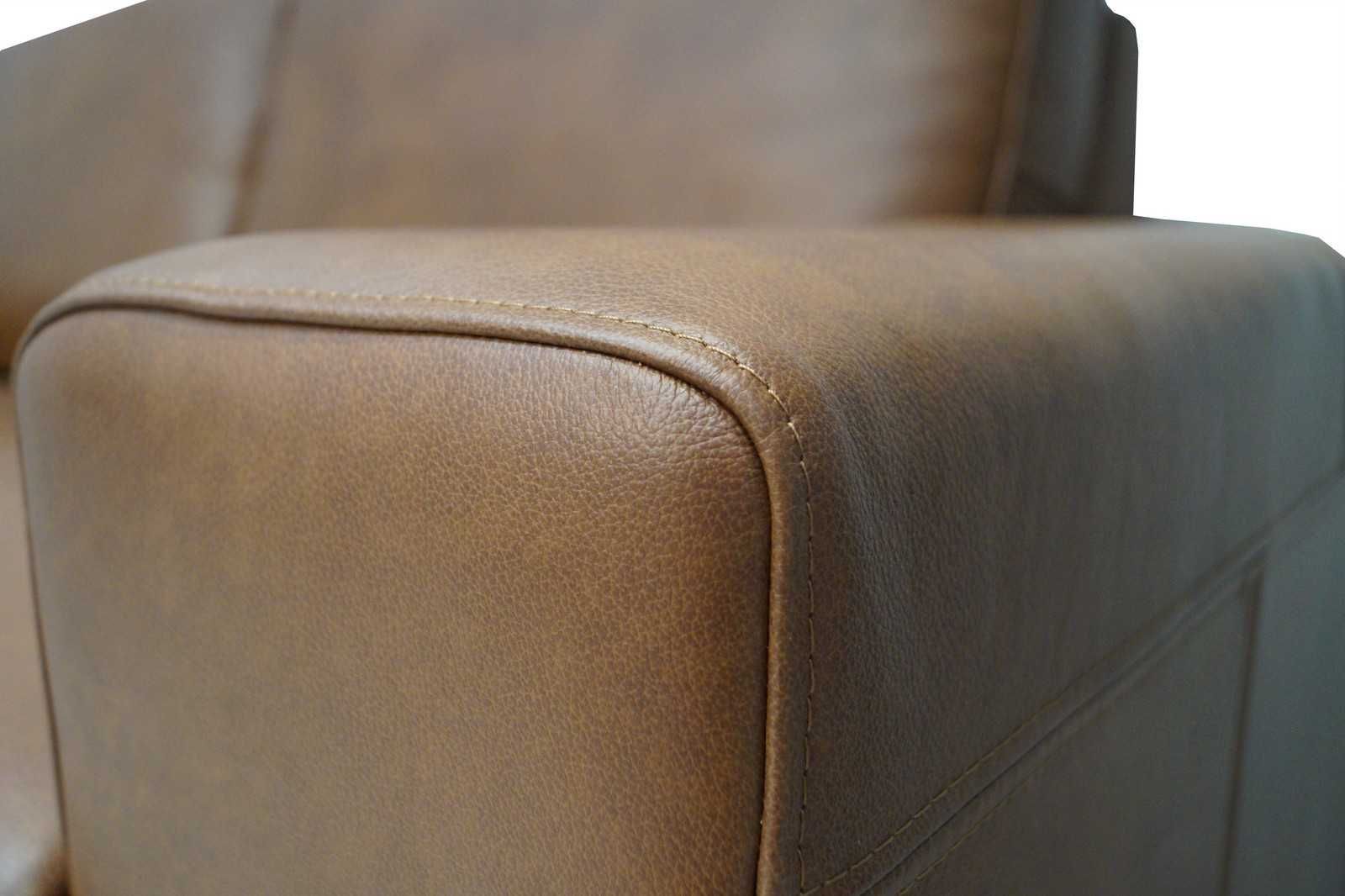 Sofa skórzana 190cm i inne, kanapa ze skóry, wypoczynek skóra natur.