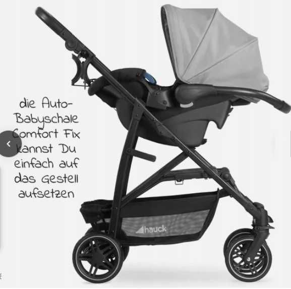 Wózek wielofunkcyjny 4W1 Hauck rapid 4R trio set grey W921
