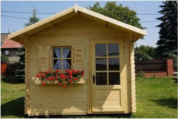 Mały domek ogrodowy drewniany magazynek na rowery 3,0x3,0m z balika 28