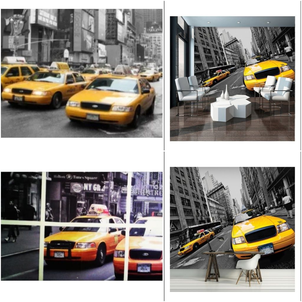 Обои,фотообои Нью-Йорк,жёлтое такси