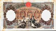 1000 LIRE BANCA DITALIA Raríssima em PAPEL BIBLICO bom estado c/ fotos