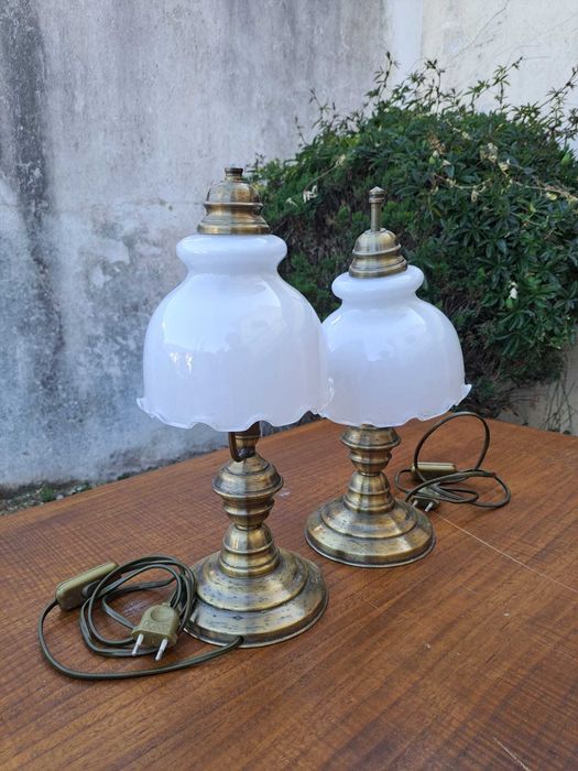 Candeeiros de mesa de cabeceira (2x)