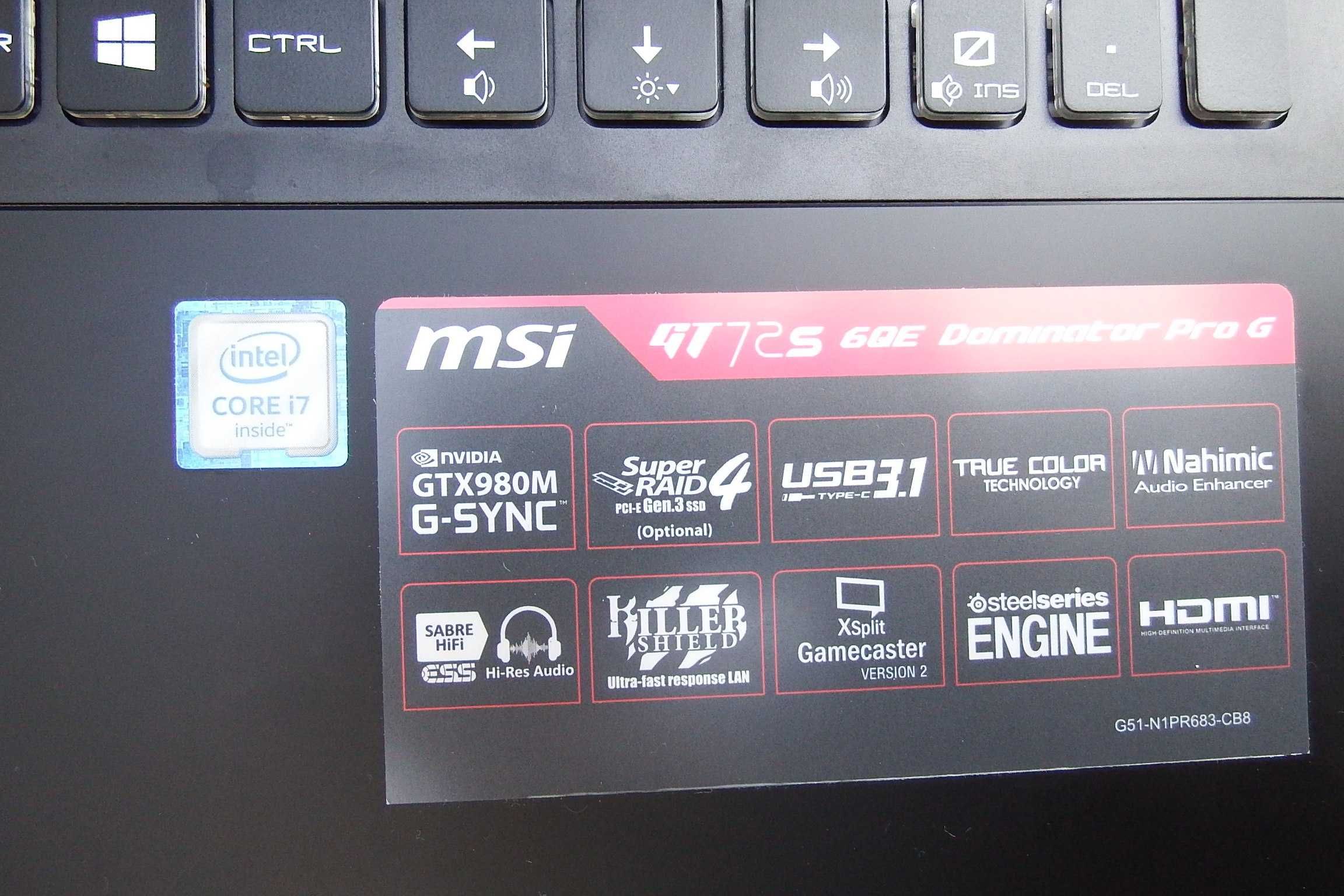 Ноутбук MSI GT72S 6qe