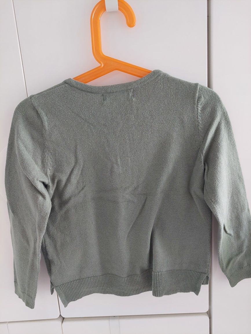 Zielony sweter h&m 98/104